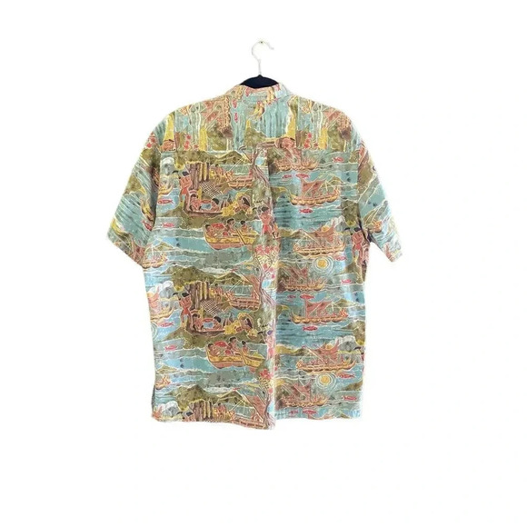 Tori Richard Honolulu Men's Short Sleeve Button Down Casual Shirt Size Large - Picture 2 of 4